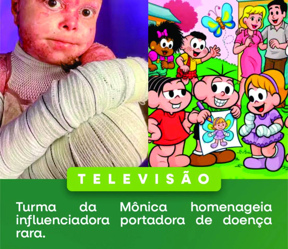 🦋 Turma da Mônica presta homenagem emocionante à influenciadora Dai Cruz — símbolo de força e representatividade na luta contra a Epidermólise Bolhosa.